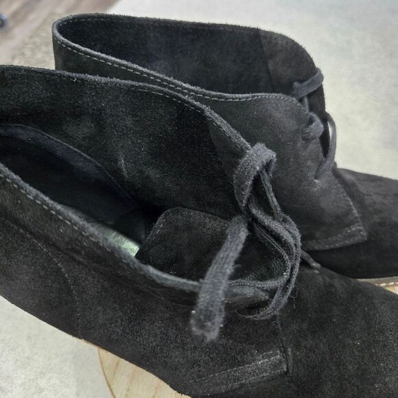 ๐ขโ J. CREW Macalester Wedge Boots. Black and Tan Size 8 - Picture 5 of 14